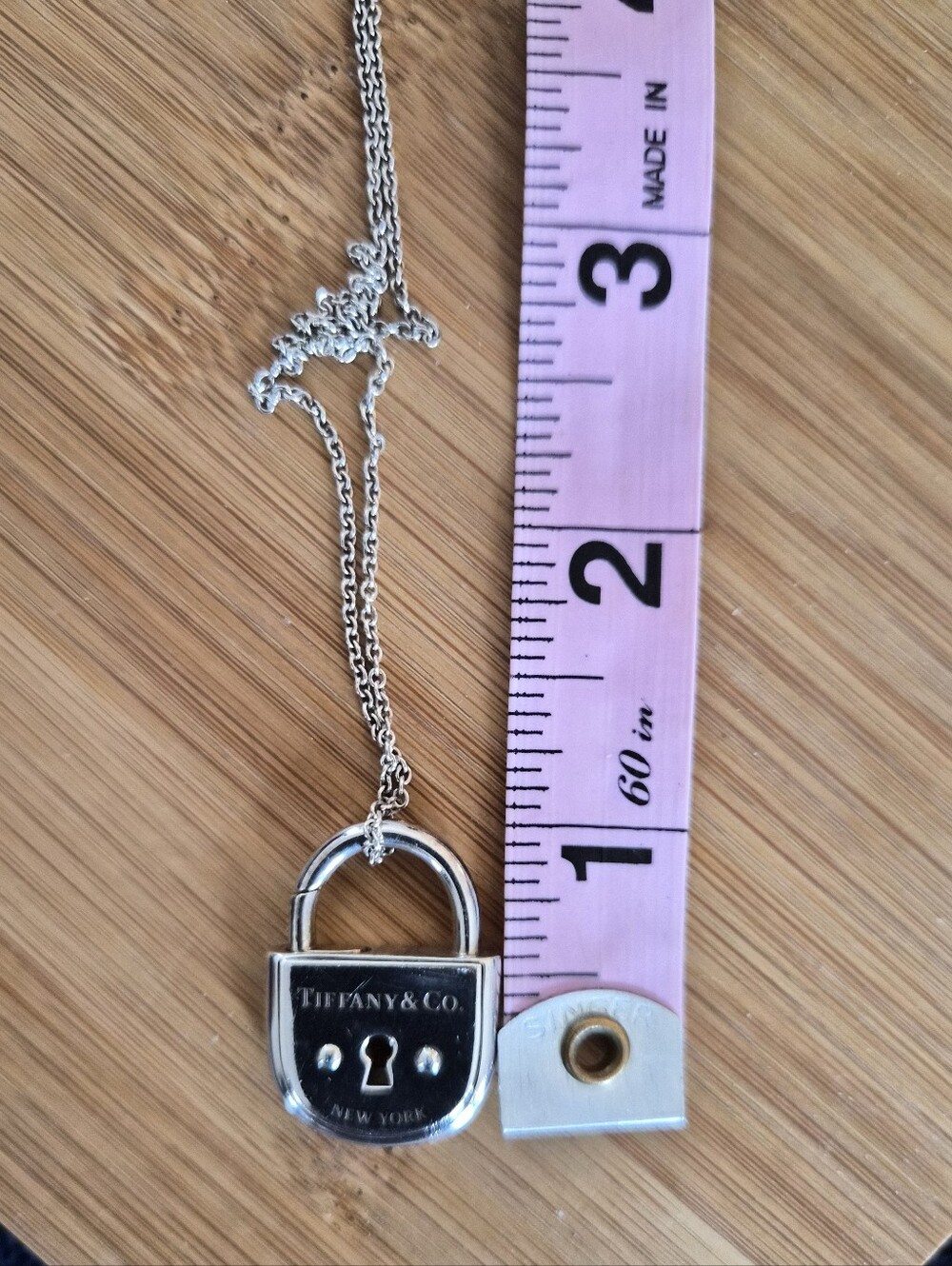 Tiffany & Co. Silver Padlock Pendant Necklace - Picture 9 of 11